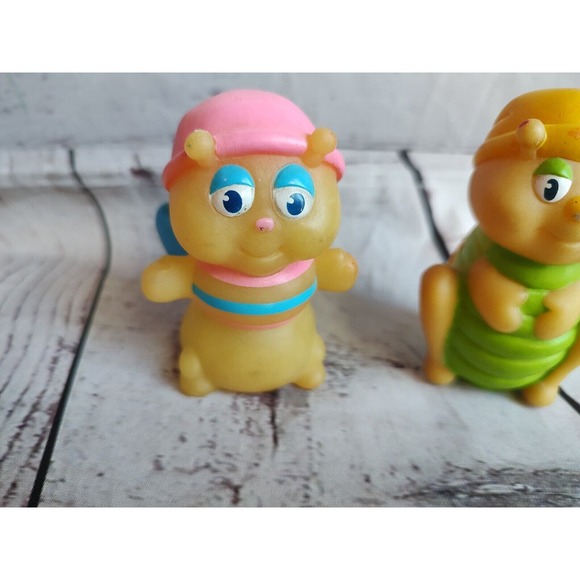 1986 Hasbro Playskool Finger Puppet Glo Worm Glo Friends Lot 2 - Picture 2 of 9